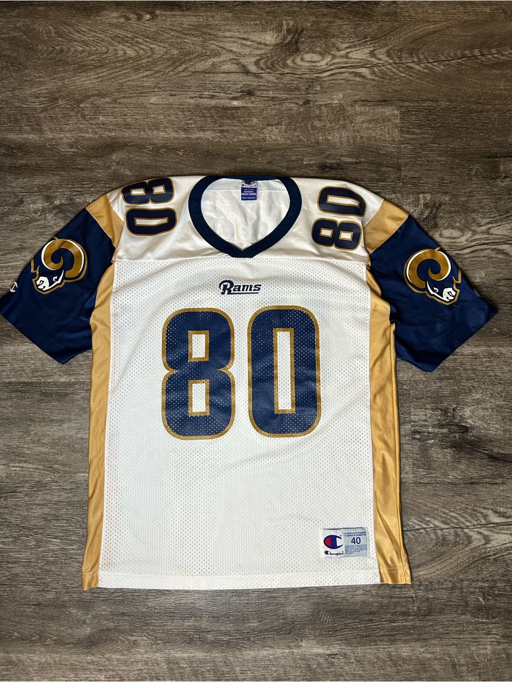Vintage Champion St. Louis Rams Isaac Bruce #80 NFL Jersey Size 40 Medium